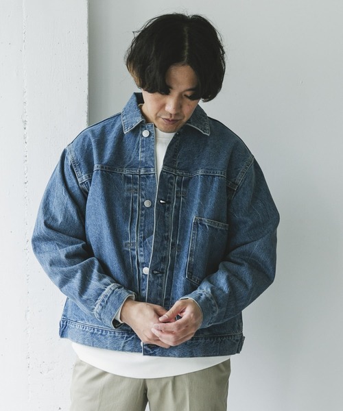 URBAN RESEARCH DOORS（アーバンリサーチドアーズ）の「USED 13.3oz デニムジャケット（デニムジャケット・メンズ・ブラック系その他/ブルー系その他・MEDIUM/LARGE）」の19枚目の写真