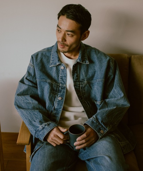 URBAN RESEARCH DOORS（アーバンリサーチドアーズ）の「USED 13.3oz デニムジャケット（デニムジャケット・メンズ・ブラック系その他/ブルー系その他・MEDIUM/LARGE）」の22枚目の写真