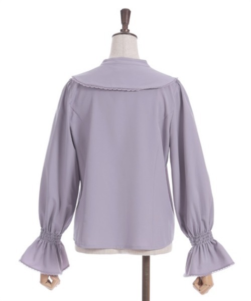 axes femme（アクシーズファム）の「ローズ刺繍ビッグカラーブラウス（シャツ/ブラウス・レディース・ホワイト/ブラック/ラベンダー・FREE）」の12枚目の写真