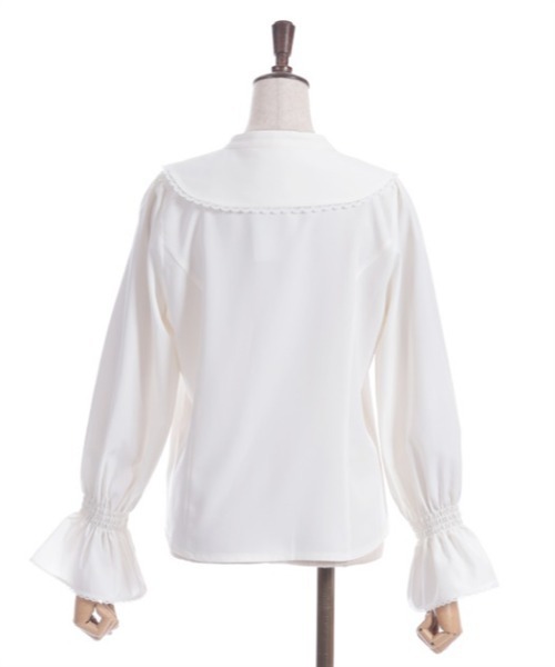 axes femme（アクシーズファム）の「ローズ刺繍ビッグカラーブラウス（シャツ/ブラウス・レディース・ホワイト/ブラック/ラベンダー・FREE）」の20枚目の写真