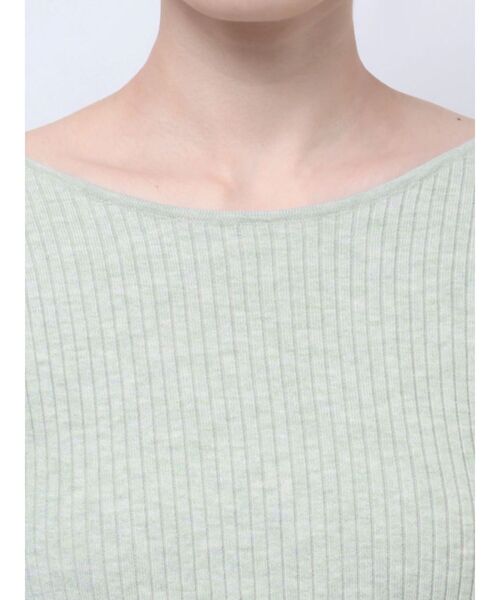 LAGUNAMOON（ラグナムーン）の「シルクブレンド2WAYニットプルオーバー（ニット/セーター・レディース・ブラック/イエロー/ライトグリーン・FREE）」の7枚目の写真