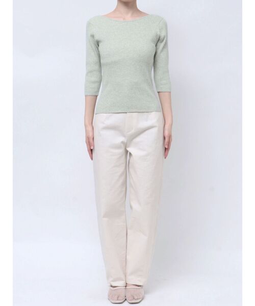 LAGUNAMOON（ラグナムーン）の「シルクブレンド2WAYニットプルオーバー（ニット/セーター・レディース・ブラック/イエロー/ライトグリーン・FREE）」の12枚目の写真