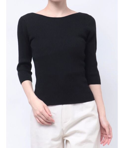 LAGUNAMOON（ラグナムーン）の「シルクブレンド2WAYニットプルオーバー（ニット/セーター・レディース・ブラック/イエロー/ライトグリーン・FREE）」の20枚目の写真