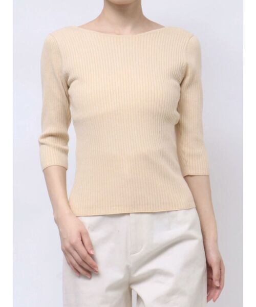 LAGUNAMOON（ラグナムーン）の「シルクブレンド2WAYニットプルオーバー（ニット/セーター・レディース・ブラック/イエロー/ライトグリーン・FREE）」の21枚目の写真