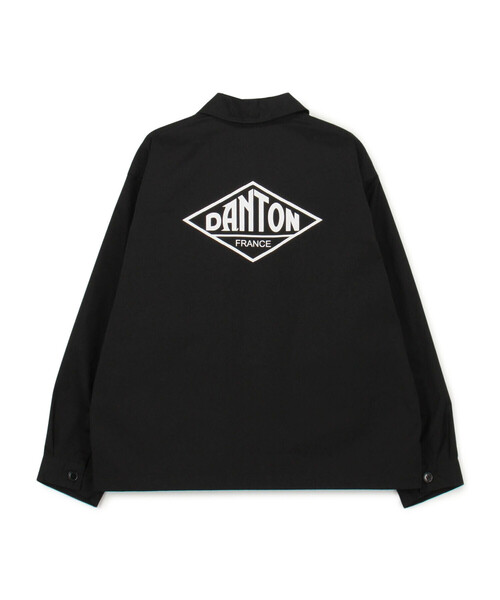 DANTON ダントン　バックロゴ カバーオール　ブラック　38サイズ WOMEN'S BACK LOGO COVERALLS（カバーオール）｜DANTON