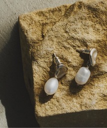 loni（ロニ）の「SV925 Heart Pearl Pierce（ピアス（両耳用））」
