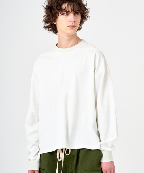 ANDRAP(アンドラップ)の「ANDRAP/アンドラップ/L/S TEE/ロングスリーブTシャツ(Tシャツ/カットソー・メンズ・グレー/ブラック/ホワイト・M/L/XL)」の1枚目の写真