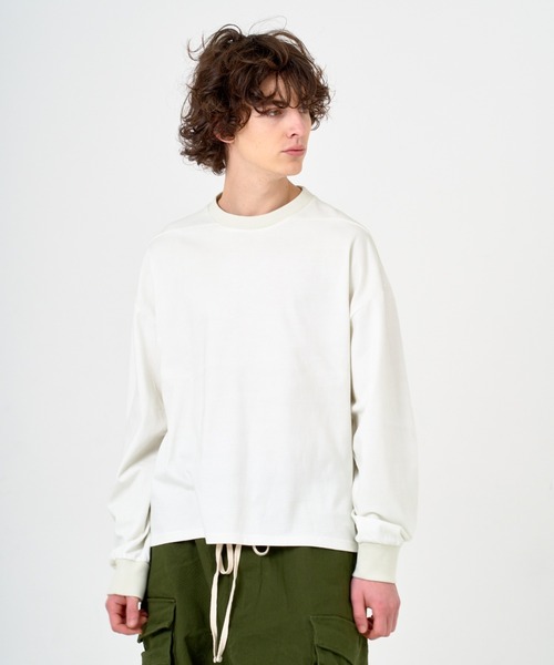 ANDRAP(アンドラップ)の「ANDRAP/アンドラップ/L/S TEE/ロングスリーブTシャツ(Tシャツ/カットソー・メンズ・グレー/ブラック/ホワイト・M/L/XL)」の4枚目の写真