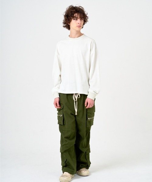ANDRAP(アンドラップ)の「ANDRAP/アンドラップ/L/S TEE/ロングスリーブTシャツ(Tシャツ/カットソー・メンズ・グレー/ブラック/ホワイト・M/L/XL)」の5枚目の写真