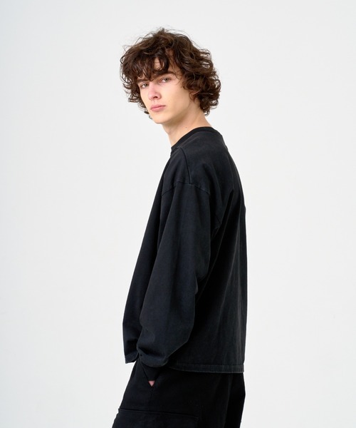 ANDRAP(アンドラップ)の「ANDRAP/アンドラップ/L/S TEE/ロングスリーブTシャツ(Tシャツ/カットソー・メンズ・グレー/ブラック/ホワイト・M/L/XL)」の6枚目の写真