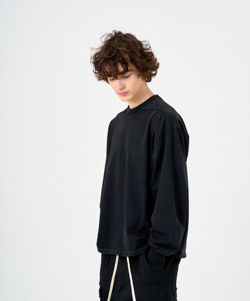 ANDRAP(アンドラップ)の「ANDRAP/アンドラップ/L/S TEE/ロングスリーブTシャツ(Tシャツ/カットソー・メンズ・グレー/ブラック/ホワイト・M/L/XL)」の8枚目の写真