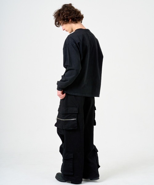 ANDRAP(アンドラップ)の「ANDRAP/アンドラップ/L/S TEE/ロングスリーブTシャツ(Tシャツ/カットソー・メンズ・グレー/ブラック/ホワイト・M/L/XL)」の9枚目の写真