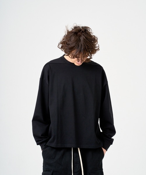 ANDRAP(アンドラップ)の「ANDRAP/アンドラップ/L/S TEE/ロングスリーブTシャツ(Tシャツ/カットソー・メンズ・グレー/ブラック/ホワイト・M/L/XL)」の13枚目の写真
