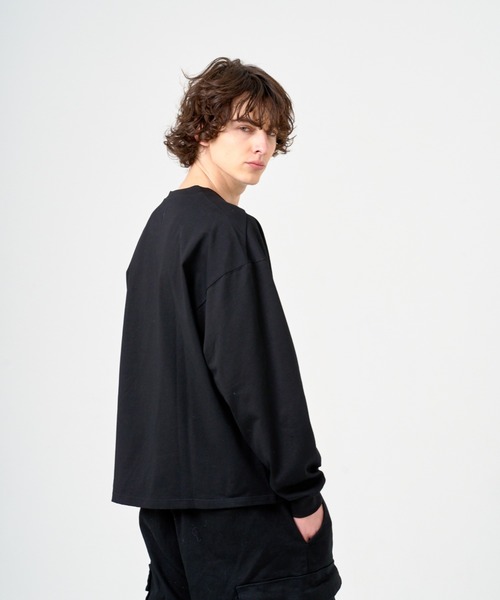 ANDRAP(アンドラップ)の「ANDRAP/アンドラップ/L/S TEE/ロングスリーブTシャツ(Tシャツ/カットソー・メンズ・グレー/ブラック/ホワイト・M/L/XL)」の15枚目の写真