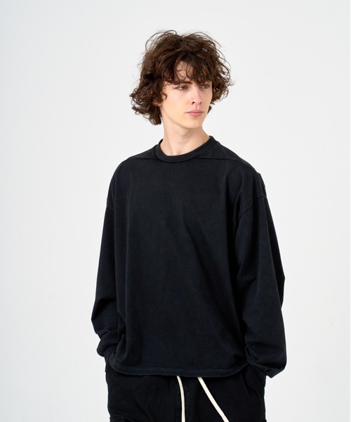 ANDRAP(アンドラップ)の「ANDRAP/アンドラップ/L/S TEE/ロングスリーブTシャツ(Tシャツ/カットソー・メンズ・グレー/ブラック/ホワイト・M/L/XL)」の14枚目の写真