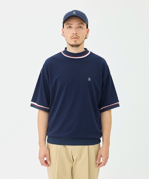 Penguin by Munsingwear（ペンギン バイ マンシングウェア）の「60’ S Mock neck shirt（Tシャツ/カットソー・メンズ・ブラック/ネイビー/ホワイト・M/L/XL）」の9枚目の写真