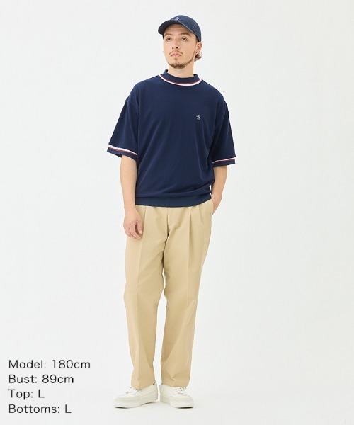Penguin by Munsingwear（ペンギン バイ マンシングウェア）の「60’ S Mock neck shirt（Tシャツ/カットソー・メンズ・ブラック/ネイビー/ホワイト・M/L/XL）」の15枚目の写真