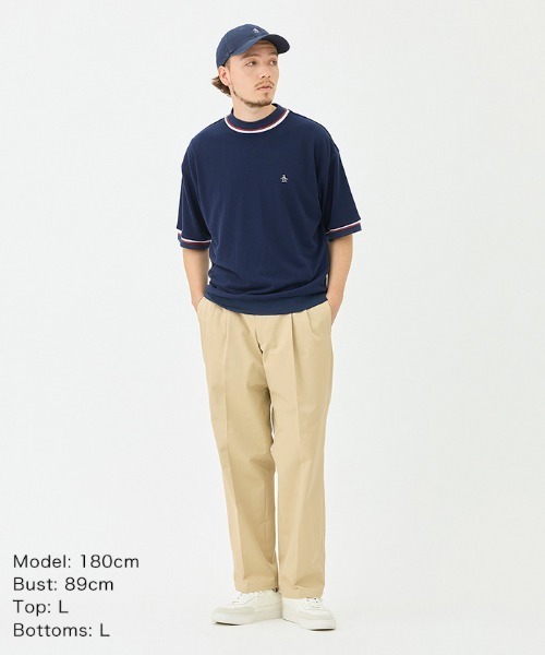 Penguin by Munsingwear（ペンギン バイ マンシングウェア）の「60’ S Mock neck shirt（Tシャツ/カットソー・メンズ・ブラック/ネイビー/ホワイト・M/L/XL）」の16枚目の写真