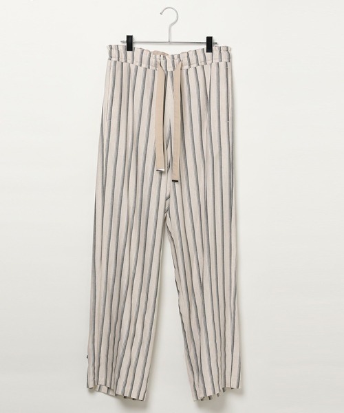AMERICAN RAG CIE（アメリカンラグシー）の「【AMERICAN RAG CIE】ストライプイージーパンツ（MEN)（その他パンツ・メンズ・ナチュラル/ブラック・LARGE/MEDIUM）」の5枚目の写真