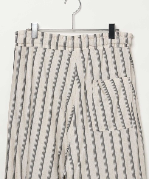 AMERICAN RAG CIE（アメリカンラグシー）の「【AMERICAN RAG CIE】ストライプイージーパンツ（MEN)（その他パンツ・メンズ・ナチュラル/ブラック・LARGE/MEDIUM）」の10枚目の写真