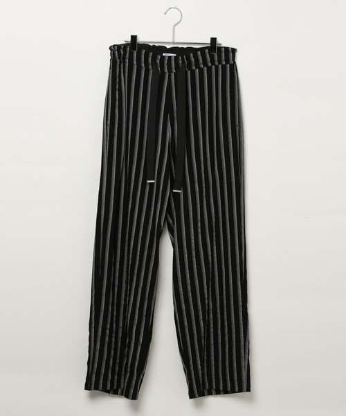 AMERICAN RAG CIE（アメリカンラグシー）の「【AMERICAN RAG CIE】ストライプイージーパンツ（MEN)（その他パンツ・メンズ・ナチュラル/ブラック・LARGE/MEDIUM）」の13枚目の写真