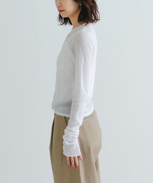 セール】『MADE IN JAPAN』シアーテレコショートカーディガン（T