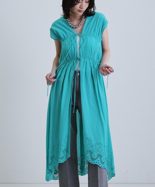 GALLEST（ギャレスト）の「コットンレースワンピース（ワンピース・レディース・ブルーグリーン/ホワイト・38）」の17枚目の写真