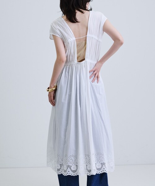 GALLEST（ギャレスト）の「コットンレースワンピース（ワンピース・レディース・ブルーグリーン/ホワイト・38）」の16枚目の写真