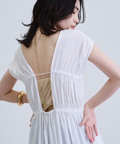 GALLEST（ギャレスト）の「コットンレースワンピース（ワンピース・レディース・ブルーグリーン/ホワイト・38）」の5枚目の写真