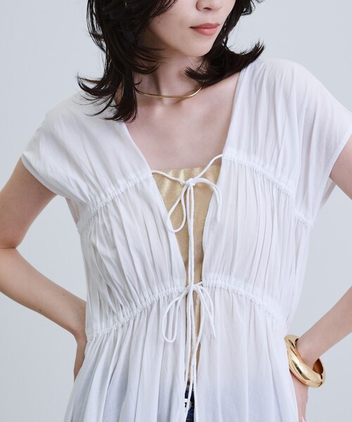 GALLEST（ギャレスト）の「コットンレースワンピース（ワンピース・レディース・ブルーグリーン/ホワイト・38）」の6枚目の写真