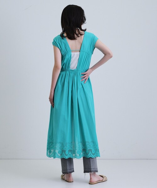 GALLEST（ギャレスト）の「コットンレースワンピース（ワンピース・レディース・ブルーグリーン/ホワイト・38）」の9枚目の写真