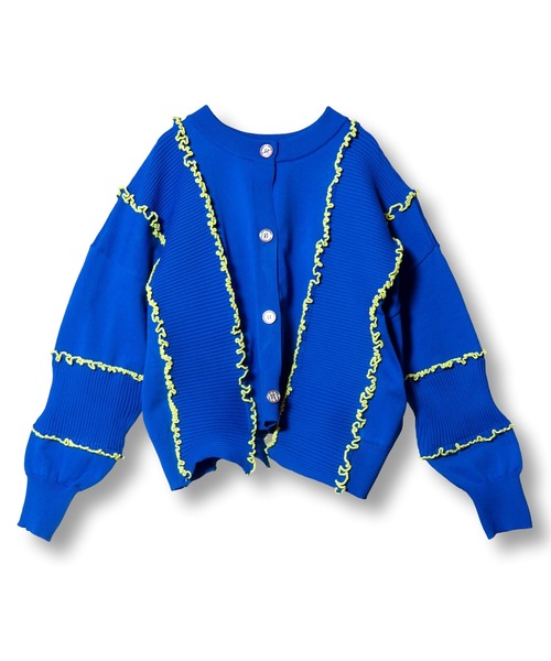 OSMOSIS（オズモーシス）の「2WAYメローステッチニットカーディガン（カーディガン/ボレロ・レディース・ネイビー/ライトベージュ/ブラック・ONE SIZE）」の4枚目の写真