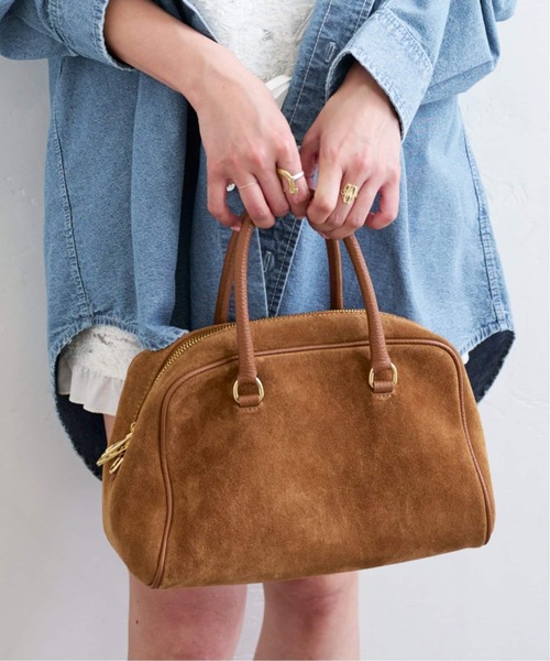 AULENTTI(オウレンティ)の「《追加3》AULENTTI/オウレンティ SUEDE MINI BOSTON3(ボストンバッグ・レディース・キャメル・FREE)」の21枚目の写真