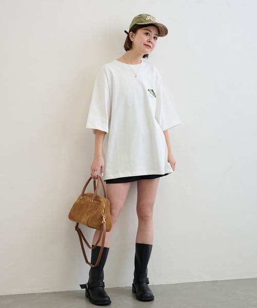 AULENTTI(オウレンティ)の「《追加3》AULENTTI/オウレンティ SUEDE MINI BOSTON3(ボストンバッグ・レディース・キャメル・FREE)」の3枚目の写真