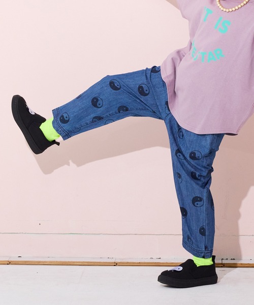 セール】YING-YANG(イン・ヤン) デニムタックイージーパンツ（デニム