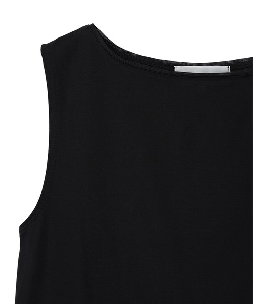 LE SOUK HOLIDAY(ルスークホリデー)の「ベーシックタンクトップ【接触冷感・吸水速乾】(Tシャツ/カットソー・レディース・チャコールグレー/オフホワイト/ブラック/オレンジ・M/L)」の11枚目の写真