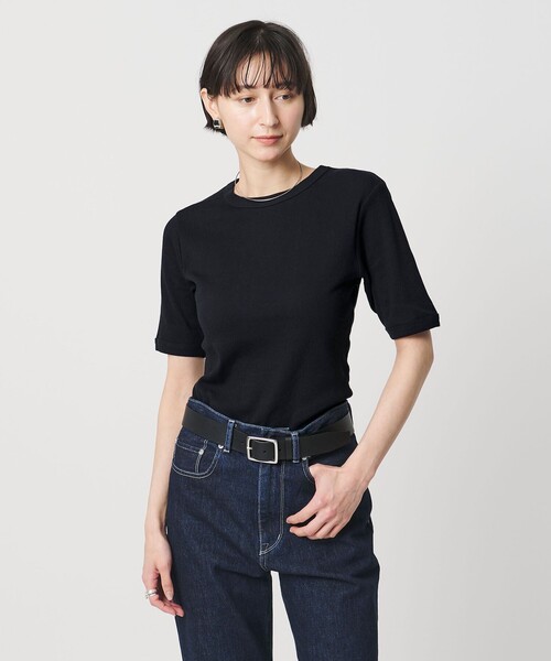 HANES(ヘインズ)の「【別注】<Hanes>2PACK リブ Tシャツ(Tシャツ/カットソー・レディース・その他1・FREE)」の2枚目の写真