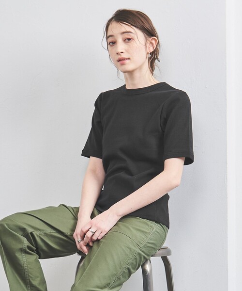 【タイムセール！】 別注】＜Hanes＞2PACK リブ Tシャツ（Tシャツ/カットソー トップス