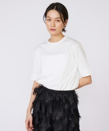 【接触冷感】サイドスリットデザインTシャツ