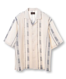 MEN'S BIGI | 総柄刺繍オープンカラー半袖シャツ(シャツ/ブラウス)