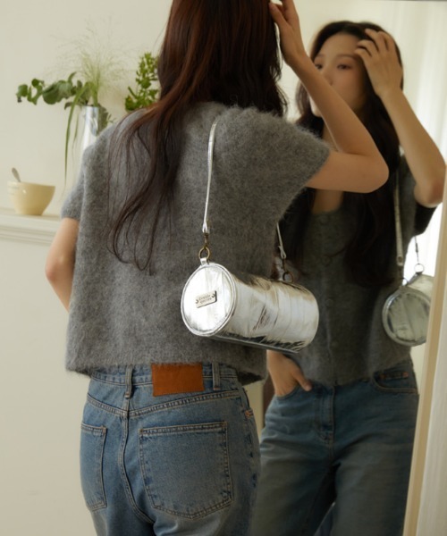 double quotes(ダブルクオーツ)の「「double quotes/ダブルクオーツ」バターラウンドショルダーバッグ シルバー(ショルダーバッグ・レディース・シルバー・ONE SIZE)」の12枚目の写真