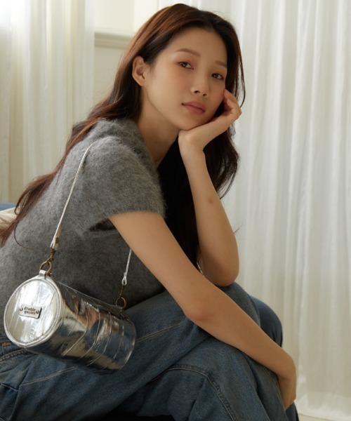 double quotes(ダブルクオーツ)の「「double quotes/ダブルクオーツ」バターラウンドショルダーバッグ シルバー(ショルダーバッグ・レディース・シルバー・ONE SIZE)」の13枚目の写真