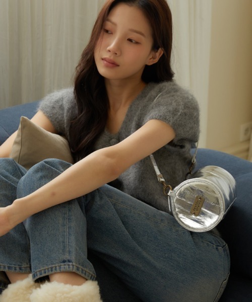 double quotes(ダブルクオーツ)の「「double quotes/ダブルクオーツ」バターラウンドショルダーバッグ シルバー(ショルダーバッグ・レディース・シルバー・ONE SIZE)」の17枚目の写真