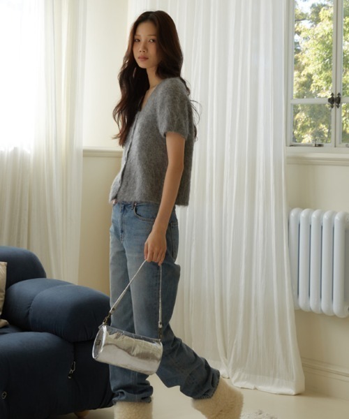 double quotes(ダブルクオーツ)の「「double quotes/ダブルクオーツ」バターラウンドショルダーバッグ シルバー(ショルダーバッグ・レディース・シルバー・ONE SIZE)」の21枚目の写真