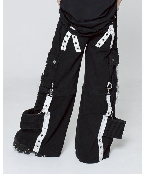 【REFLEM】2way カーゴパンツ REFLEM/レフレム』2WAYワイドデニムカーゴパンツ（デニムパンツ