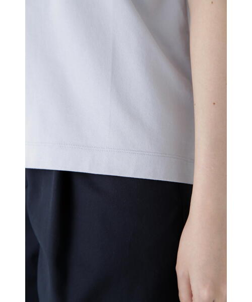 human woman(ヒューマンウーマン)の「◆コットンリンガーロゴTシャツ(Tシャツ/カットソー・レディース・ブルー/ホワイト系その他/ネイビー・MEDIUM)」の21枚目の写真