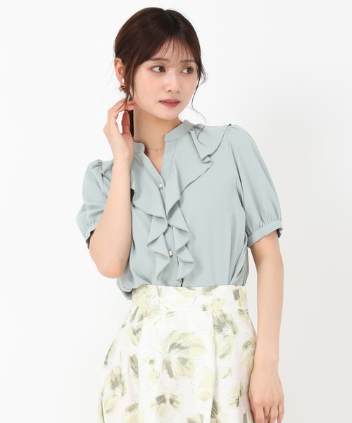 MISCH MASCH(ミッシュマッシュ)の「ラッフルフリルブラウス(シャツ/ブラウス・レディース・ラベンダー/グリーン/ホワイト・フリ-)」の22枚目の写真