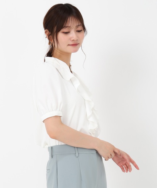 MISCH MASCH(ミッシュマッシュ)の「ラッフルフリルブラウス(シャツ/ブラウス・レディース・ラベンダー/グリーン/ホワイト・フリ-)」の14枚目の写真