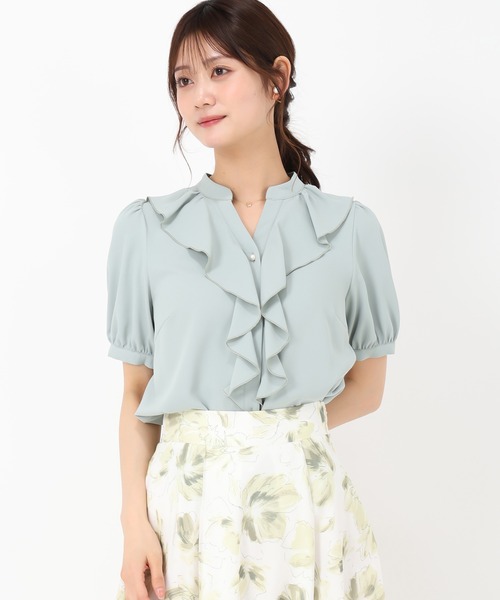 MISCH MASCH(ミッシュマッシュ)の「ラッフルフリルブラウス(シャツ/ブラウス・レディース・ラベンダー/グリーン/ホワイト・フリ-)」の21枚目の写真