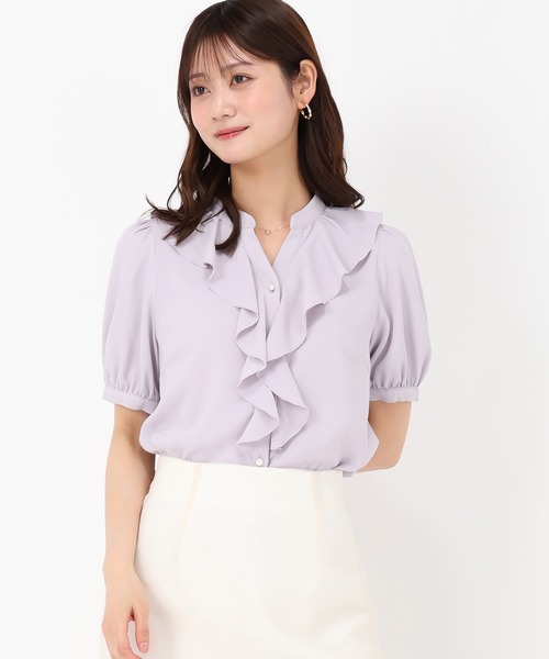 MISCH MASCH(ミッシュマッシュ)の「ラッフルフリルブラウス(シャツ/ブラウス・レディース・ラベンダー/グリーン/ホワイト・フリ-)」の20枚目の写真